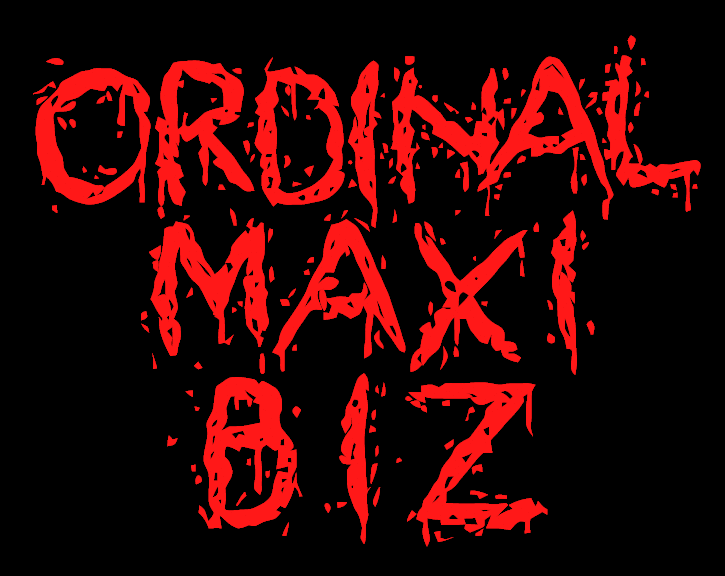 ORDINAL MAXI BIZ — the dripping logotype